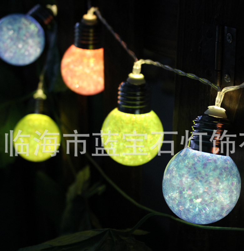 1.2M 10LED Night Battery Light Filament Lamp Retro Edison Fairy LED Light String Bulb For Indoor Christmas Holiday Light